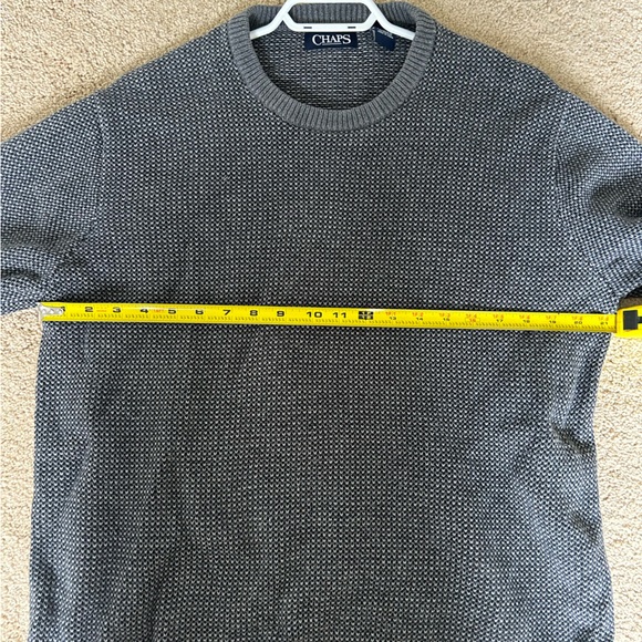 CHAPS Heavy-weight Dark Grey Unisex Sweater - Picture 5 of 7